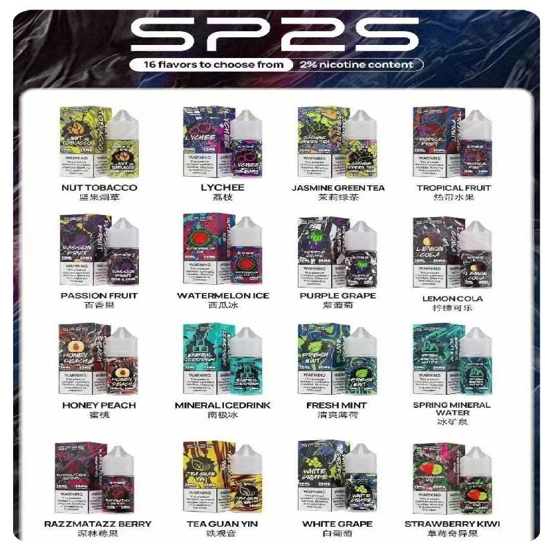 SP2S思博瑞煙油 瓶裝註入式30ML/20MG尼古丁鹽煙油【冰礦泉】:圖片 2
